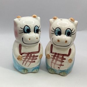 Salt and Pepper Shakers Mid Century  Japan with Stoppers 3.5"